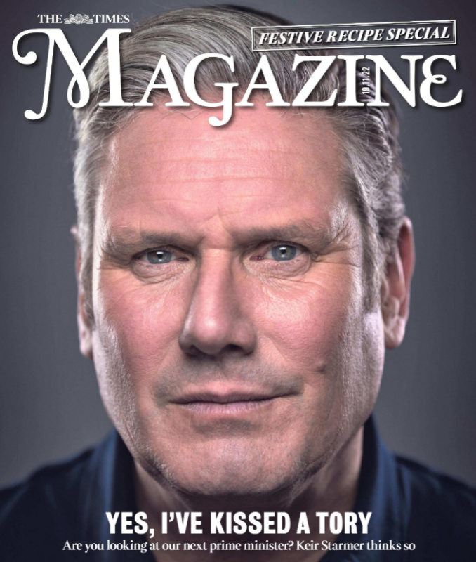 Keir Starmer Yes, I've kissed a Tory - Sunday Times Magazine, 19 November 2022