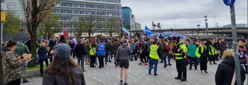 Posie Parker's rally, Belfast, 16 April 2023