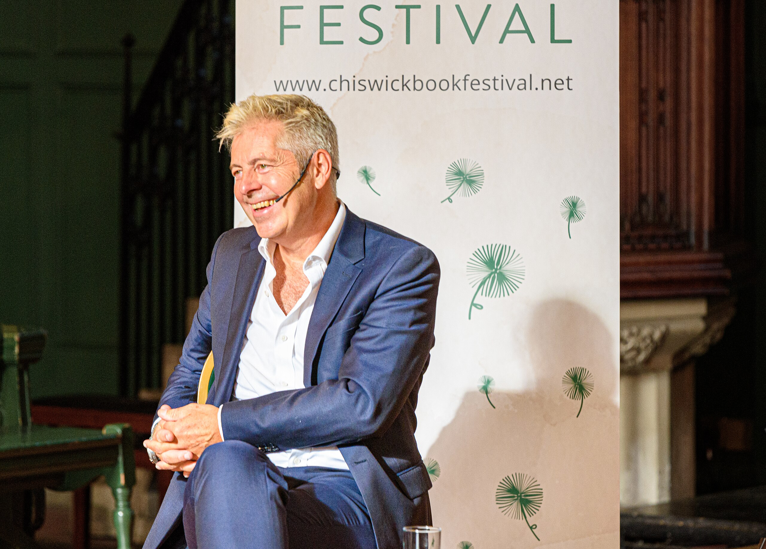A phot of BBC's Justin Webb at Chiswick Book Festival credit; Roger Green, Wikimedia Commons