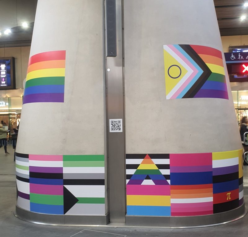 London Bridge's Pride Pillar