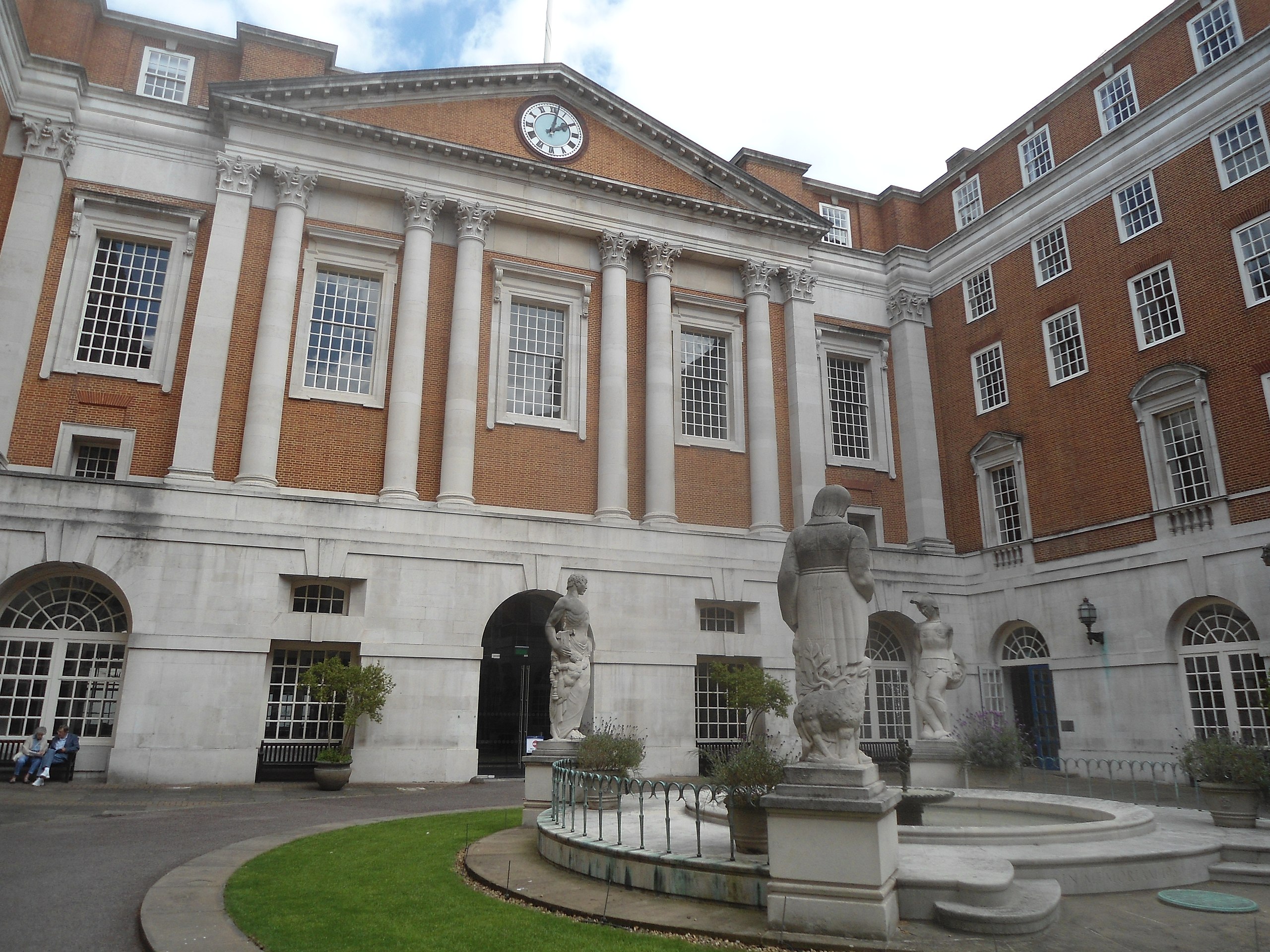 A photo of a war memorial in the courtyard of the British Medical Association Headquarters in London. BMA have voted to pause implementation of Cas...