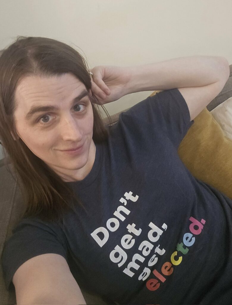 A selfie of Zooey-Zephyr posted to social media