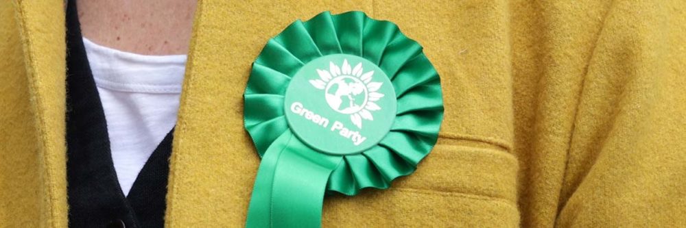 green party rosette