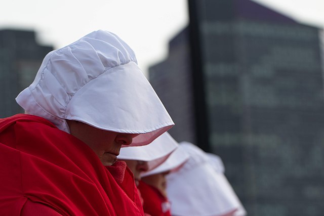 Handmaids Tale at the Boston Womens March 2019