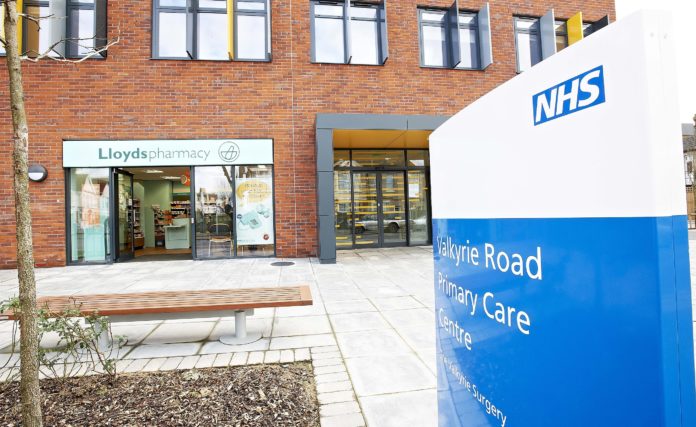 New puberty blocker prescriptions from NHS England have been halted. Picture shows an NHS Health Centre in the United Kingdom.